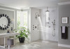 Brizo Essential(TM) Shower: 10 7/16" Classic Slide Bar Shower Arm And Flange