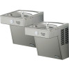 LVRCGRNTL8C Filtered Vandal-Resistant Wall Mount Bi-Level Green ADA Cooler in Stainless Steel