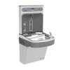 Filtered Bottle Filling Station with Single Green ADA Cooler in Stainless Steel