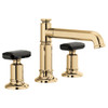 Brizo Invari(R): Widespread Lavatory Faucet with Column Spout - Less Handles 1.2 GPM
