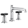 Brizo Invari(R): Widespread Lavatory Faucet with Column Spout - Less Handles 1.2 GPM