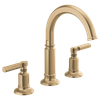 Brizo Invari(R): Widespread Lavatory Faucet with Arc Spout - Less Handles 1.2 GPM
