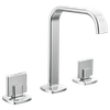 Brizo Allaria(R): Widespread Lavatory Faucet with Square Spout - Less Handles