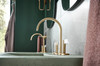 Brizo Allaria(R): Widespread Lavatory Faucet with Arc Spout - Less Handles