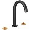 Brizo Kintsu(R): Widespread Lavatory Faucet with Arc Spout - Less Handles
