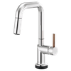 Brizo Odin(R): SmartTouch(R) Pull-Down Prep Kitchen Faucet with Square Spout - Less Handle