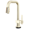 Brizo Frank Lloyd Wright(R): SmartTouch(R) Pull-Down Prep Faucet with Square Spout and Wood/Concrete Wand - Less Handle
