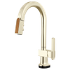 Brizo Frank Lloyd Wright(R): SmartTouch(R) Pull-Down Prep Faucet with Arc Spout and Wood Spout - Less Handle