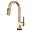 Brizo Frank Lloyd Wright(R): SmartTouch(R) Pull-Down Prep Faucet with Arc Spout and Wood Spout - Less Handle