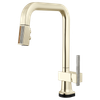 Brizo Frank Lloyd Wright(R): SmartTouch(R) Pull-Down Kitchen Faucet with Square Spout and Wood/Concrete Wand - Less Handle