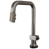 Brizo Frank Lloyd Wright(R): SmartTouch(R) Pull-Down Kitchen Faucet with Square Spout and Wood/Concrete Wand - Less Handle