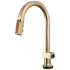Brizo Frank Lloyd Wright(R): SmartTouch(R) Pull-Down Kitchen Faucet with Arc Spout and Wood Wand - Less Handle