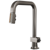 Brizo Frank Lloyd Wright(R): Pull-Down Kitchen Faucet with Square Spout and Wood/Concrete Wand - Less Handle