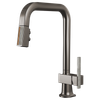 Brizo Frank Lloyd Wright(R): Pull-Down Kitchen Faucet with Square Spout and Wood/Concrete Wand - Less Handle