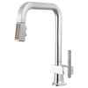 Brizo Frank Lloyd Wright(R): Pull-Down Kitchen Faucet with Square Spout and Wood/Concrete Wand - Less Handle