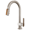 Brizo Frank Lloyd Wright(R): Pull-Down Kitchen Faucet with Arc Spout and Wood Wand - Less Handle