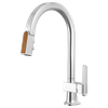 Brizo Frank Lloyd Wright(R): Pull-Down Kitchen Faucet with Arc Spout and Wood Wand - Less Handle