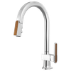 Brizo Frank Lloyd Wright(R): Pull-Down Kitchen Faucet with Arc Spout and Wood Wand - Less Handle