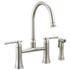 Brizo Tulham(R): Bridge Kitchen Faucet with Side Sprayer