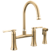 Brizo Tulham(R): Bridge Kitchen Faucet with Side Sprayer