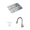 Elkay KF-ELUH1814PD 20.5-in X 16.5-in Stainless Steel Undermount Kitchen Sink Kit Elkay KF-ELUH1814PD 20.5-in X 16.5-in Stainless Steel Undermount Kitchen Sink Kit