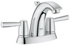 4" Centerset Two-Handle Bathroom Faucet in StarLight Chrome