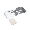 KF-ELUH4221R 41.5-in X 20.5-in Stainless Steel Undermount Kitchen Sink Kit