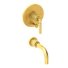 Newport Brass Kimbell: Balanced Pressure Tub &amp; Shower Diverter Plate with Handle