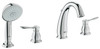 Roman Bathtub Faucet with Handshower in StarLight Chrome