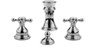 Bidet Faucet with Metal Cross Handles in Olive Bronze