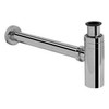Round Decorative P-Trap in Polished Nickel