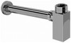 Square Decorative P-Trap in Polished Nickel