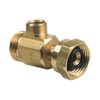 BrassCraft Compression Female Tee Adaptor, 1/2" FIP Captive Nut x 1/2" MIP x 3/8" OD Tube