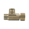 BrassCraft Compression Female Tee Adaptor (FIP on Branch), 3/8" OD Tube x 3/8" OD Tube x 3/8" Female Comp Nut