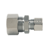 BrassCraft Compression Reducing Union, 5/8" OD Tube x 3/8" OD Tube, Drill Through (No Tube Stop)