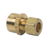 BrassCraft Sweat x Compression Adaptor, 1/2" NOM Sweat x 3/8" OD Tube, Drill Through (No Tube Stop)
