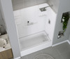 VP6030CTSL/R 60 x 30 Veritek(TM) Pro Alcove Right Hand Drain Four Piece Tub Shower in White