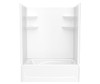 60 x 36 Veritek(TM) Pro Alcove Right Hand Drain Four Piece Tub Shower in White