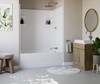 60 x 42 Veritek(TM) Pro Alcove Right Hand Drain Four Piece Tub Shower in White