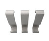Odile Suite Small Hooks in Brushed Chrome - Pack of 3