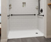 30 x 60 Swanstone(R) Alcove Shower Pan with Right Hand Drain Mountain Mist