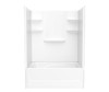 60 x 42 Veritek(TM) Pro Alcove Right Hand Drain Four Piece Tub Shower in White