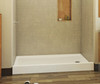 Veritek(TM) Pro Alcove Shower Pan with Right Hand Drain in White