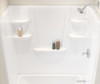 60 x 30 Veritek(TM) Pro Alcove Right Hand Drain Four Piece Tub Shower in White