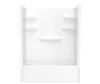 60 x 30 Veritek(TM) Pro Alcove Right Hand Drain Four Piece Tub Shower in White