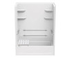 60 x 30 Veritek(TM) Pro Alcove Right Hand Drain Four Piece Tub Shower in White