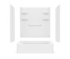 60 x 30 Veritek(TM) Pro Alcove Right Hand Drain Four Piece Tub Shower in White