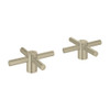 Cross Handles in Brushed Nickel