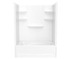 60 x 36 Veritek(TM) Pro Alcove Right Hand Drain Four Piece Tub Shower in White