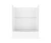 60 x 32 Optima(TM) Alcove Right Hand Drain Five Piece Tub Shower in White